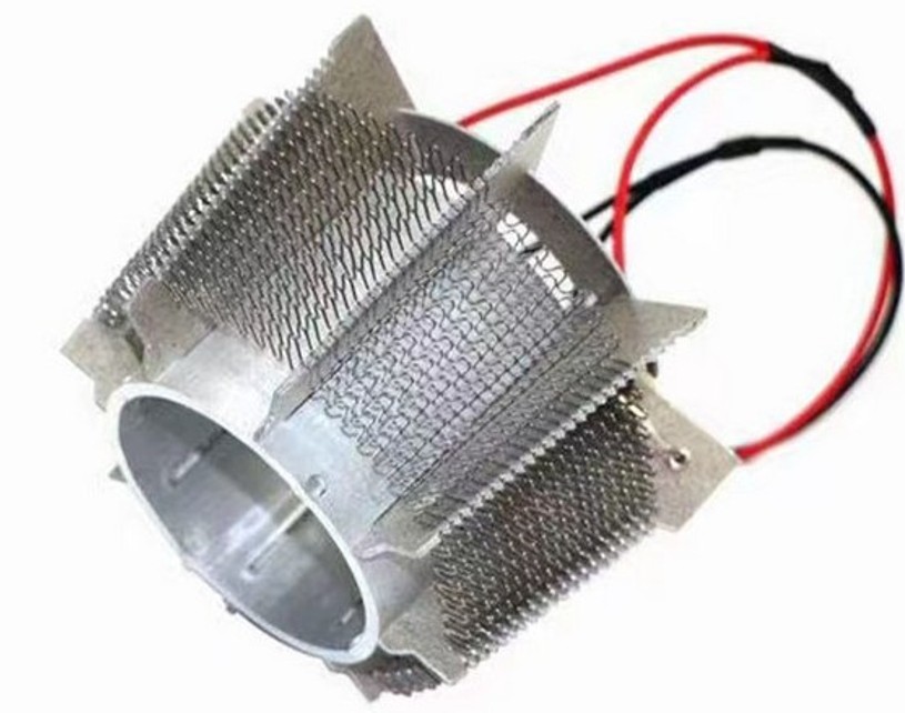 Hair dryer heating element - mica heating head with resistance wire sandwich structure