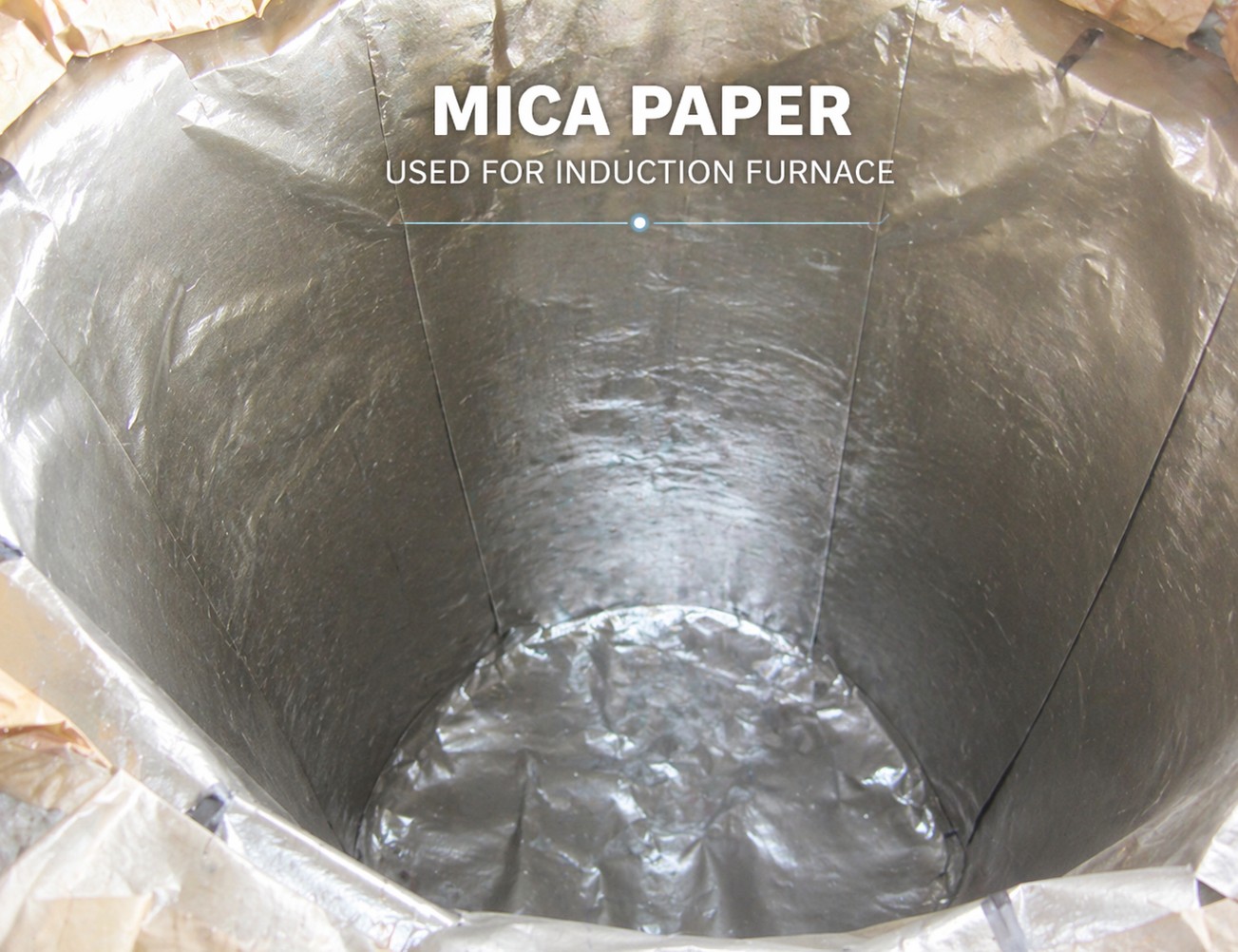 Mica-isolatie voor stalen pollepel die gesmolten metaal bij 1600°C verwerkt - flexibele thermische barrière voorkomt warmteverlies en beschermt vat-integriteit